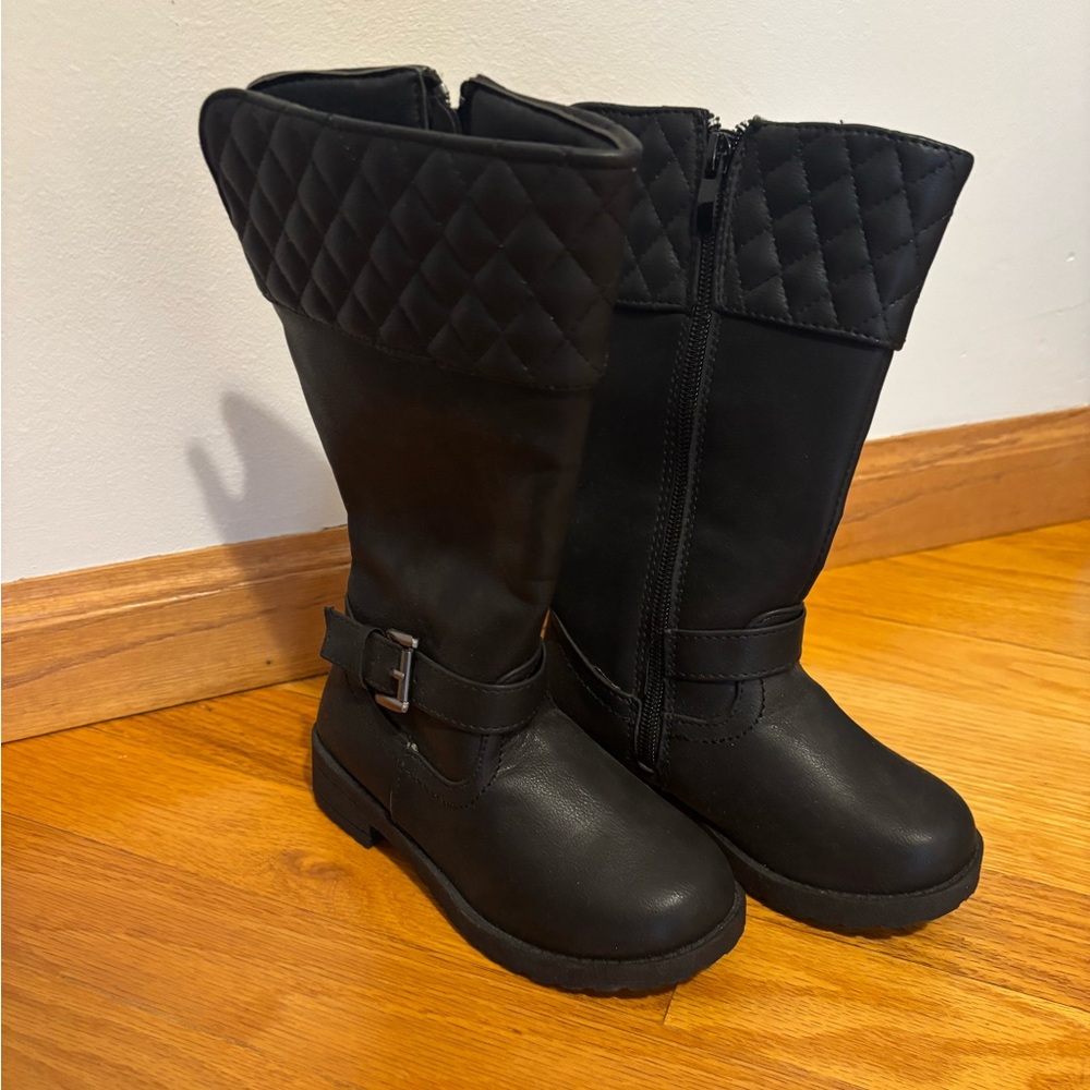 Kids Mudd Black Knee-High Boots